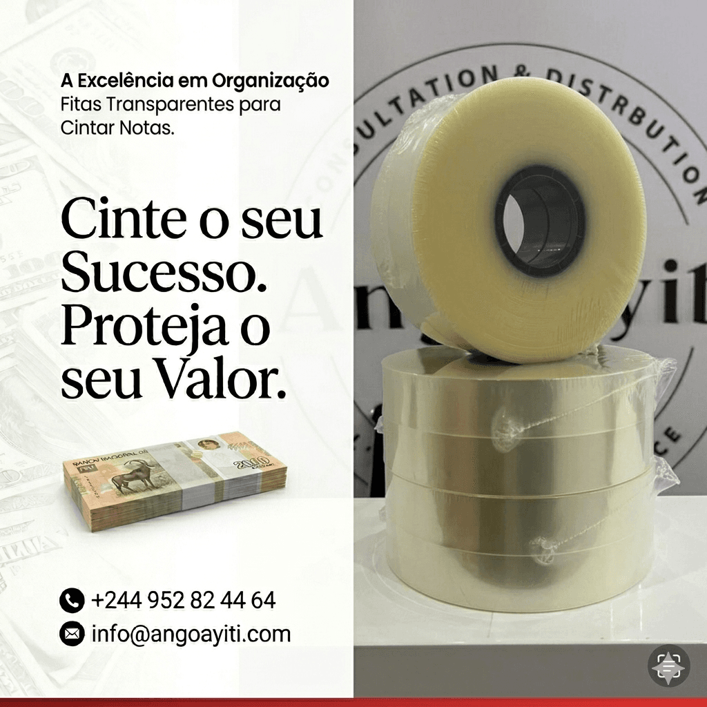 Fitas Transparentes para Cintar Notas